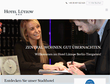 Tablet Screenshot of hotel-luetzow.de